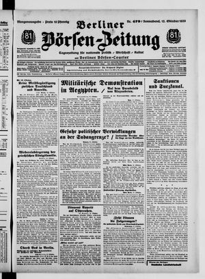 Berliner Börsen-Zeitung vom 12.10.1935
