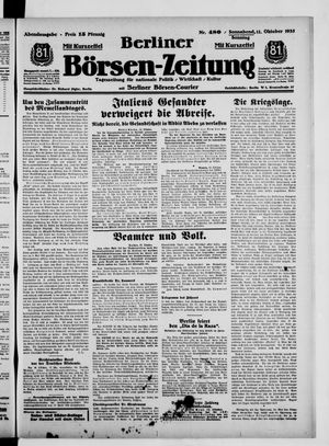 Berliner Börsen-Zeitung vom 12.10.1935