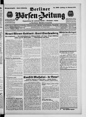 Berliner Börsen-Zeitung vom 18.10.1935