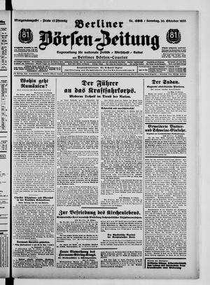 Berliner Börsen-Zeitung vom 20.10.1935