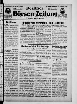 Berliner Börsen-Zeitung vom 22.10.1935