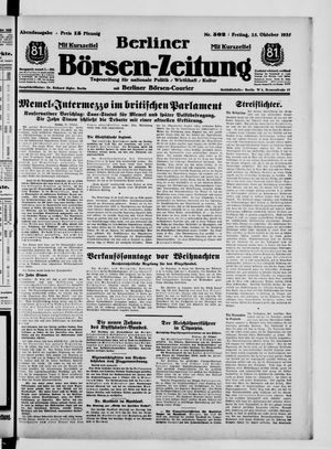 Berliner Börsen-Zeitung vom 25.10.1935