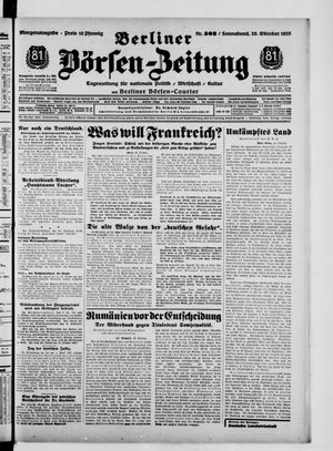 Berliner Börsen-Zeitung vom 26.10.1935