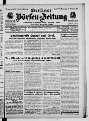 Berliner Börsen-Zeitung vom 29.10.1935