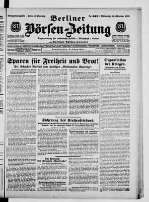 Berliner Börsen-Zeitung vom 30.10.1935