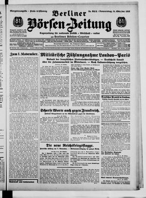 Berliner Börsen-Zeitung vom 31.10.1935