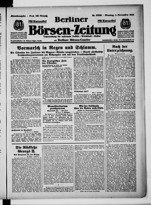 Berliner Börsen-Zeitung vom 05.11.1935
