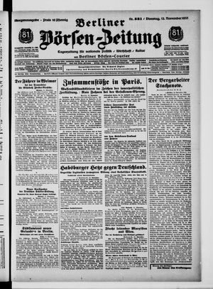 Berliner Börsen-Zeitung vom 12.11.1935