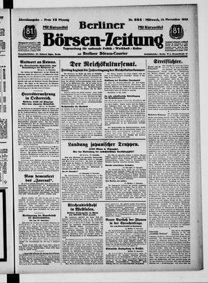 Berliner Börsen-Zeitung vom 13.11.1935