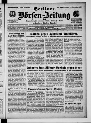 Berliner Börsen-Zeitung vom 15.11.1935