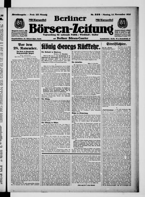Berliner Börsen-Zeitung vom 25.11.1935