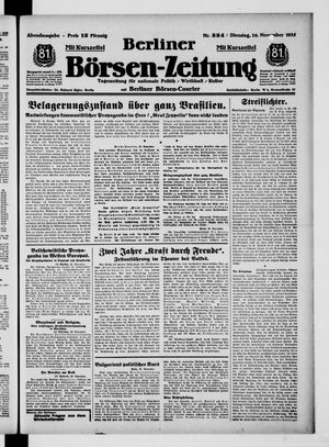 Berliner Börsen-Zeitung vom 26.11.1935