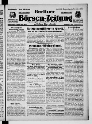 Berliner Börsen-Zeitung on Nov 28, 1935