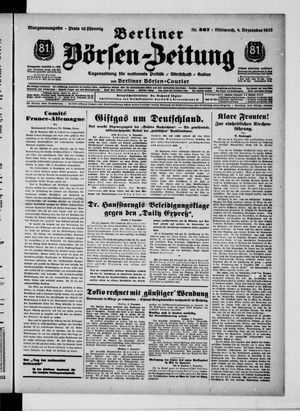 Berliner Börsen-Zeitung vom 04.12.1935