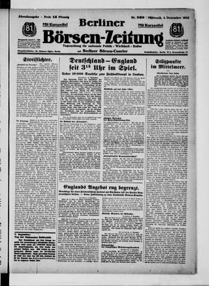 Berliner Börsen-Zeitung vom 04.12.1935