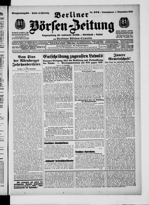 Berliner Börsen-Zeitung vom 07.12.1935
