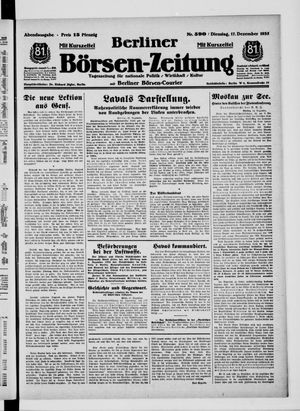 Berliner Börsen-Zeitung vom 17.12.1935