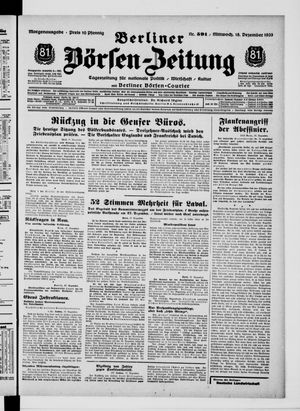 Berliner Börsen-Zeitung vom 18.12.1935