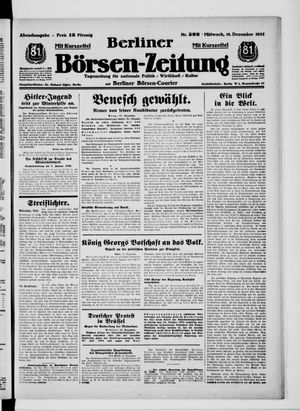 Berliner Börsen-Zeitung vom 18.12.1935