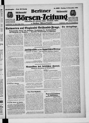 Berliner Börsen-Zeitung vom 23.12.1935