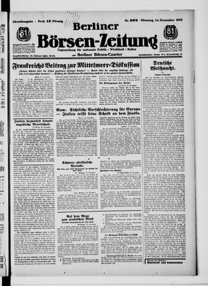 Berliner Börsen-Zeitung vom 24.12.1935