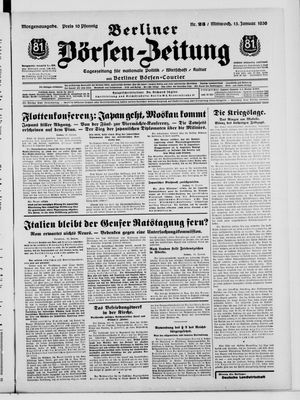Berliner Börsen-Zeitung on Jan 15, 1936