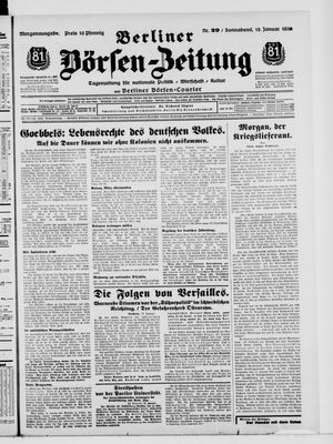 Berliner Börsen-Zeitung vom 18.01.1936