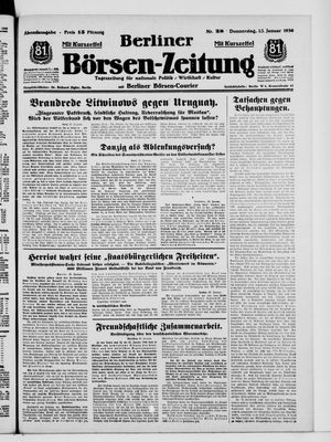 Berliner Börsen-Zeitung vom 23.01.1936