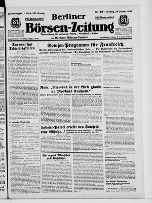Berliner Börsen-Zeitung vom 24.01.1936