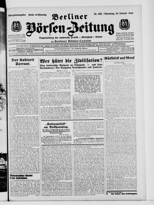 Berliner Börsen-Zeitung vom 28.01.1936