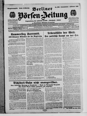 Berliner Börsen-Zeitung vom 01.02.1936