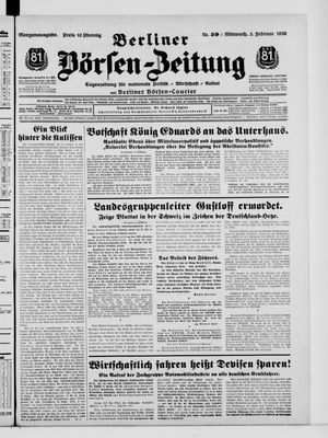Berliner Börsen-Zeitung vom 05.02.1936