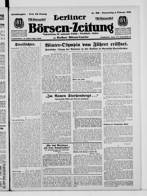 Berliner Börsen-Zeitung vom 06.02.1936