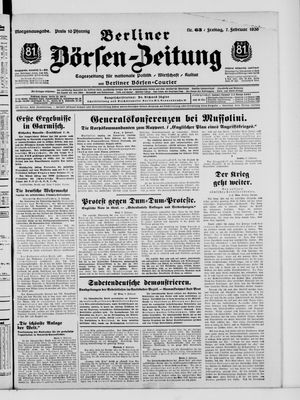Berliner Börsen-Zeitung vom 07.02.1936