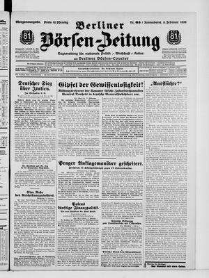 Berliner Börsen-Zeitung vom 08.02.1936