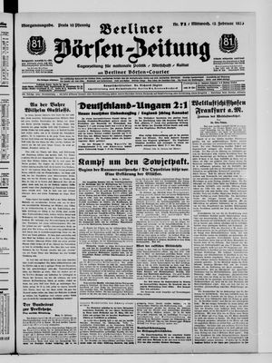 Berliner Börsen-Zeitung vom 12.02.1936