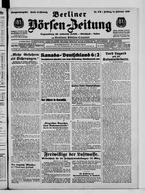 Berliner Börsen-Zeitung vom 14.02.1936