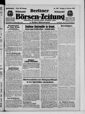 Berliner Börsen-Zeitung vom 14.02.1936