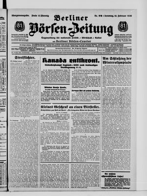 Berliner Börsen-Zeitung vom 16.02.1936