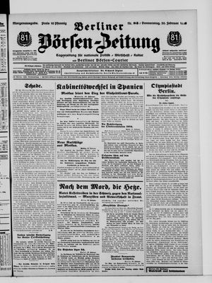 Berliner Börsen-Zeitung vom 20.02.1936