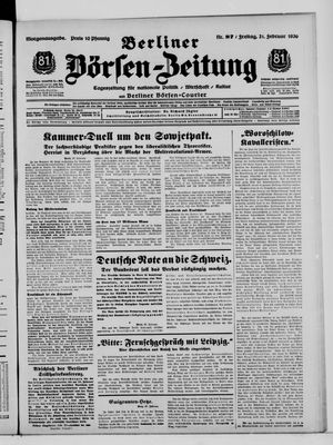 Berliner Börsen-Zeitung vom 21.02.1936