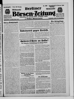 Berliner Börsen-Zeitung vom 22.02.1936