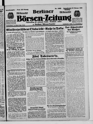 Berliner Börsen-Zeitung vom 29.02.1936