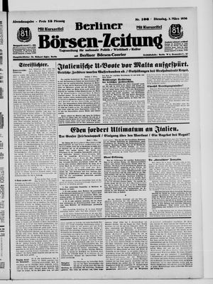 Berliner Börsen-Zeitung vom 03.03.1936
