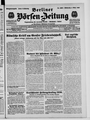 Berliner Börsen-Zeitung vom 04.03.1936