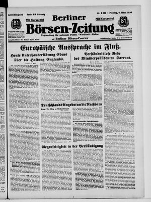 Berliner Börsen-Zeitung vom 09.03.1936