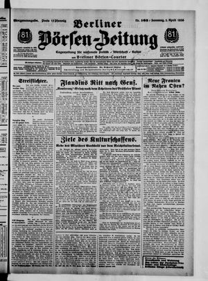 Berliner Börsen-Zeitung vom 05.04.1936
