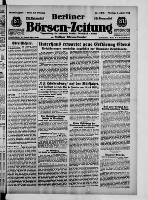 Berliner Börsen-Zeitung vom 06.04.1936