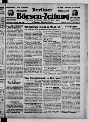 Berliner Börsen-Zeitung vom 08.04.1936