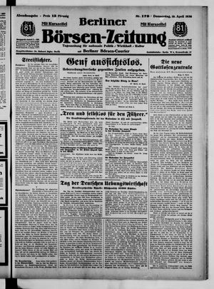 Berliner Börsen-Zeitung vom 16.04.1936
